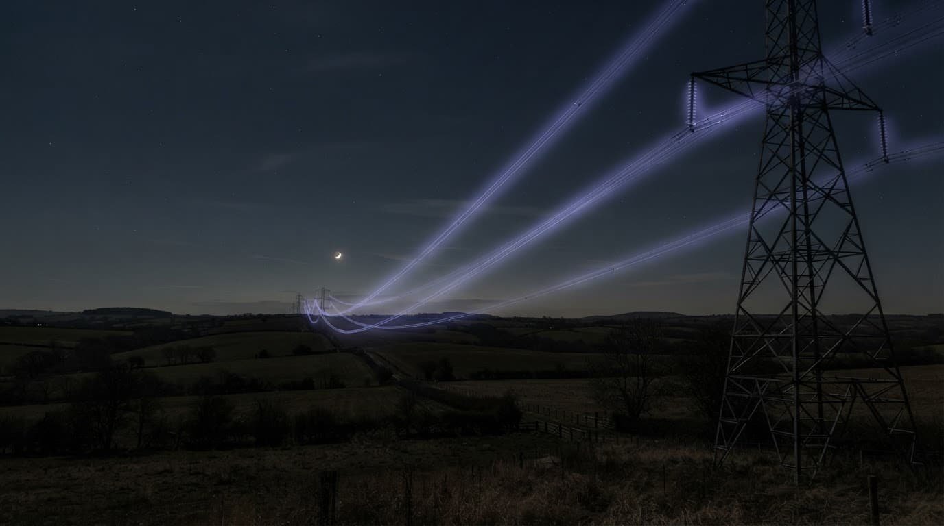 Violet Glow on High Voltage Lines: What Corona Means